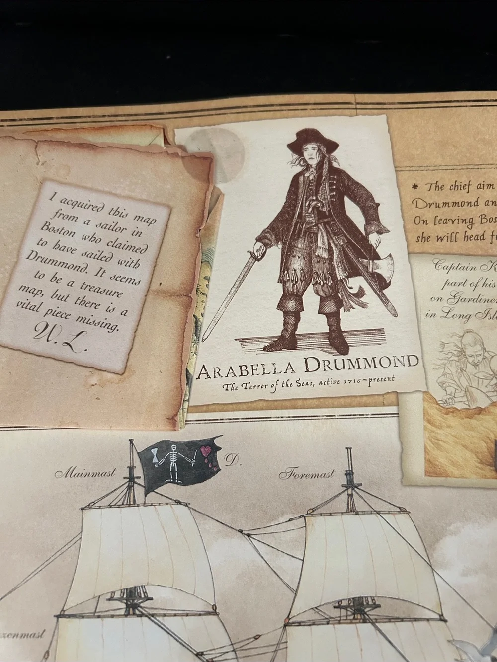 Pirateology Hardcover Book with “Capt. Lubbers Journal” - preowned